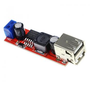 Конвертер понижающий DC-DC LM2596 с двумя USB-разъемами 5 В 3 А