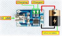 Контроллер зарядки 5V Mini USB 1A TP4056