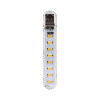 Cветодиодная лампа usb 8 SMD 5730 свет теплый